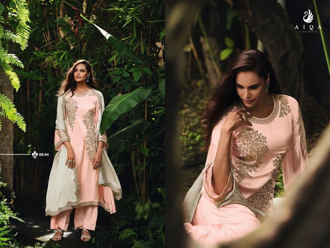 Zeenat By Aiqa ZE-01 To ZE-06 Salwar Kameez Catalog